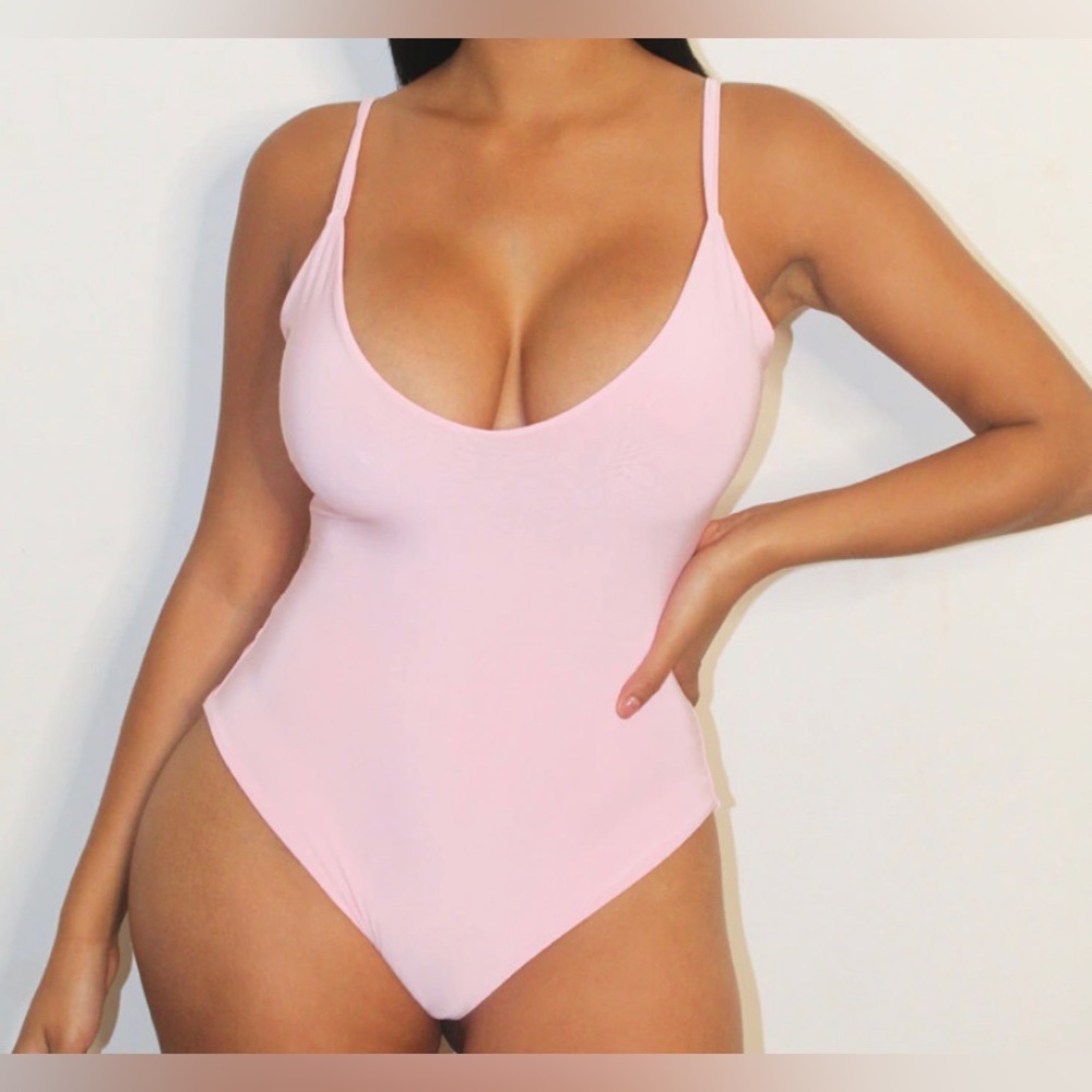 Baby Pink Double Layer Bodysuit